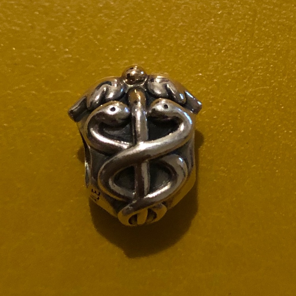 Pandora caduceus medical charm